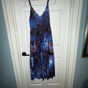 Blackmilk Galaxy Blue Sheer Midaxi S NWOT
